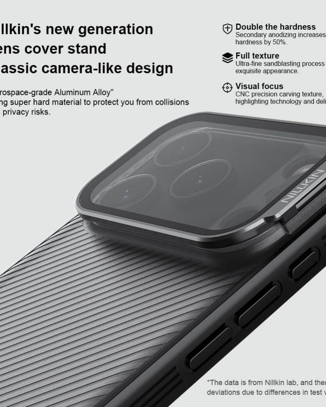 Maska za iPhone 17 Pro 6.3 crna (transparent kamera) Nillkin CamShield Prop