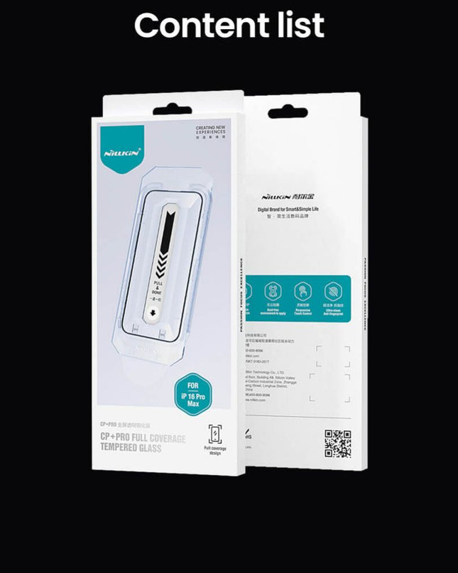 Zastitno staklo Tempered glass Nillkin CP+ Pro za iPhone 16 Pro Max 6.9 crni
