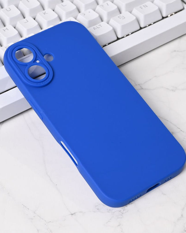 Maska za iPhone 17 6.3 plava Silikon Pro Camera