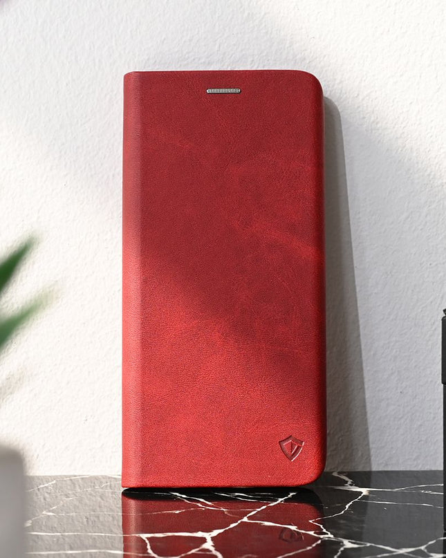 Maska za Honor X6a/X6b/X6c crvena Teracell Elegant Flip