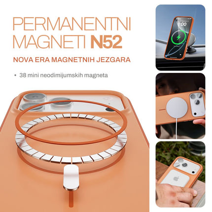 Maska za Honor Magic 8 Lite braon Magsafe Matte Line