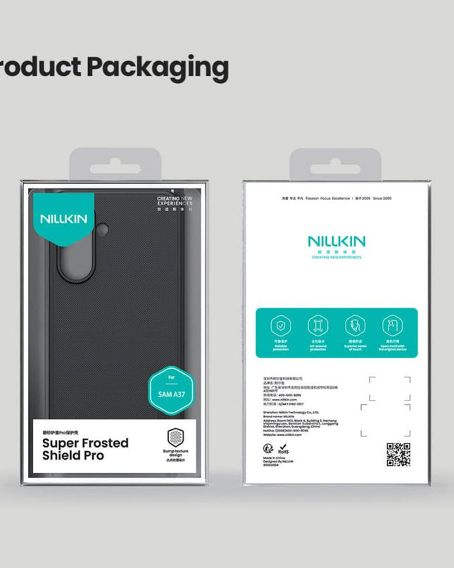 Maska za Samsung A376B Galaxy A37 5G crna Nillkin Scrub Pro