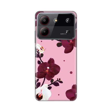 Maska za ZTE Blade A54 Pink Orchid Silikonska Print Skin