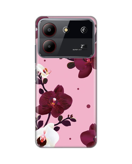 Maska za ZTE Blade A54 Pink Orchid Silikonska Print Skin