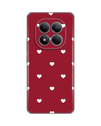 Maska za Xiaomi Redmi Note 15 Pro 4G Burgundy Hearts Silikonska Print Skin