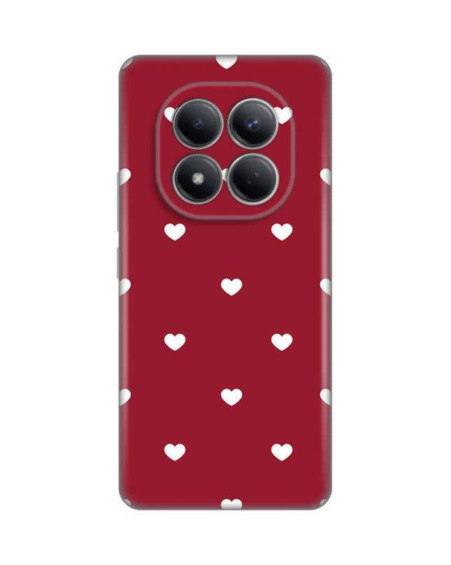 Maska za Xiaomi Redmi Note 15 Pro 4G Burgundy Hearts Silikonska Print Skin