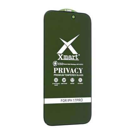 Zastitno staklo Tempered glass X mart 9D Privacy za iPhone 17 Pro 6.3