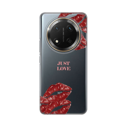 Maska za Honor Magic 7 Lite Just Love Pink Silikonska Print Skin