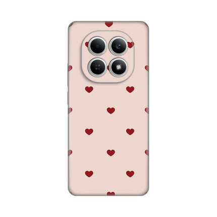 Maska za Xiaomi Redmi Note 15 4G Beige Hearts Silikonska Print