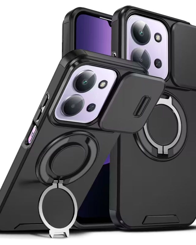 Maska za Xiaomi Redmi 15C 4G EU 173mm crna CamShield Ring stand