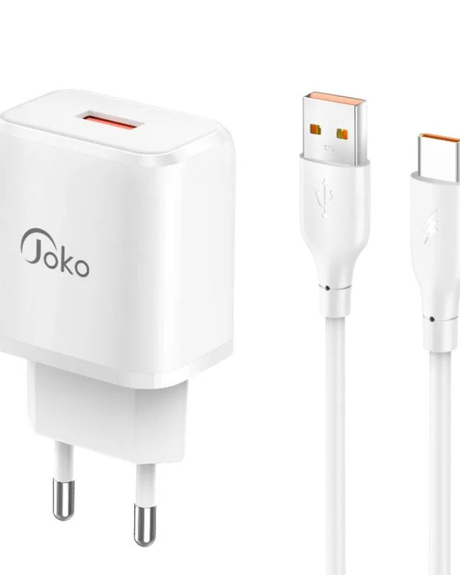 Kucni punjac KONFULON JK90 + DC65 PD20W sa kablom USB na Type C beli