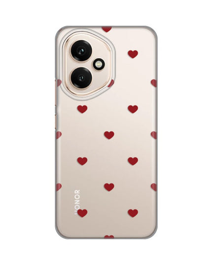 Maska za Honor 400 Red Hearts Silikonska Print