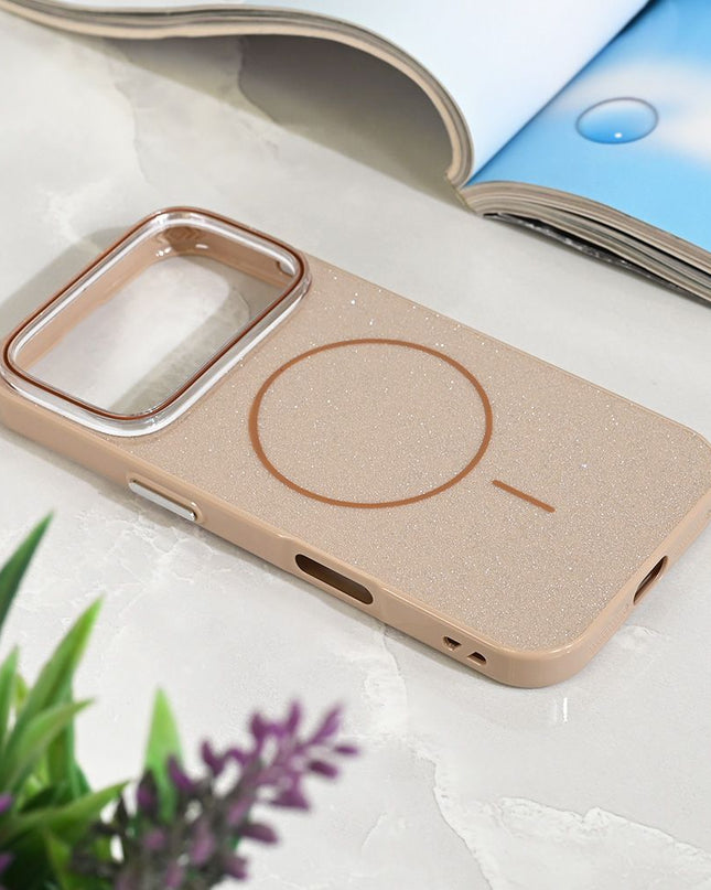 Maska Magsafe Sparkle Dust za iPhone 17 Pro 6.3 zlatna