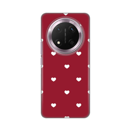 Maska za Honor Magic 7 Lite Burgundy Hearts Silikonska Print Skin
