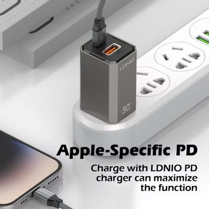 Data kabl LDNIO LC442I 30w, Type C na iPhone Lightning sivi 2m