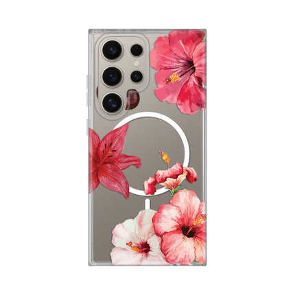 Maska za Samsung S918B Galaxy S23 Ultra Hibiscus Print Magsafe