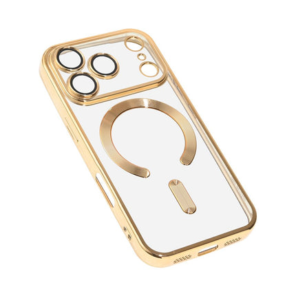Maska za iPhone 17 Pro/18 Pro 6.3 zlatna Magsafe Lux