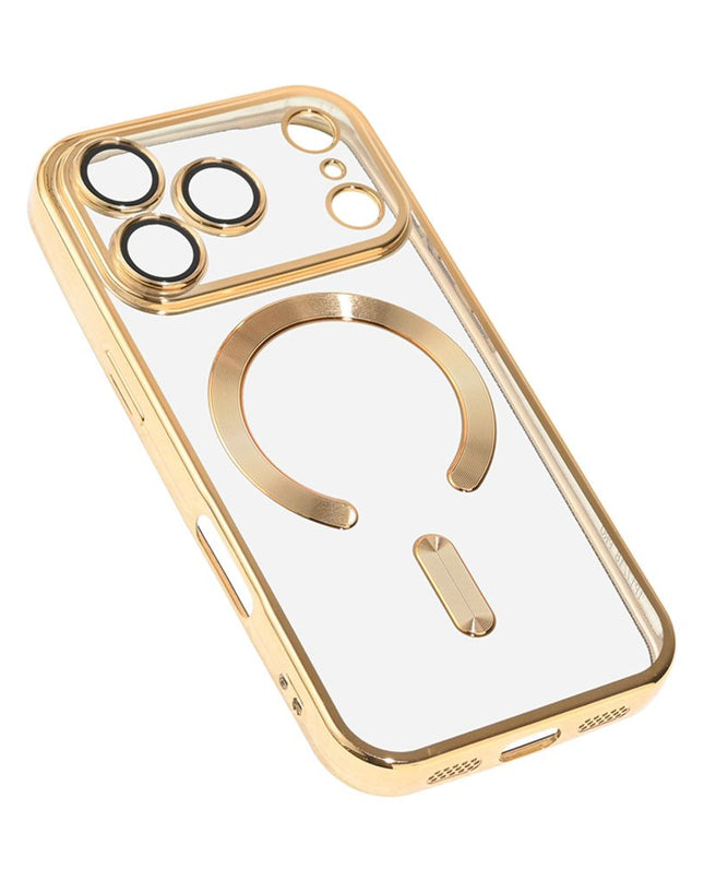 Maska za iPhone 17 Pro/18 Pro 6.3 zlatna Magsafe Lux