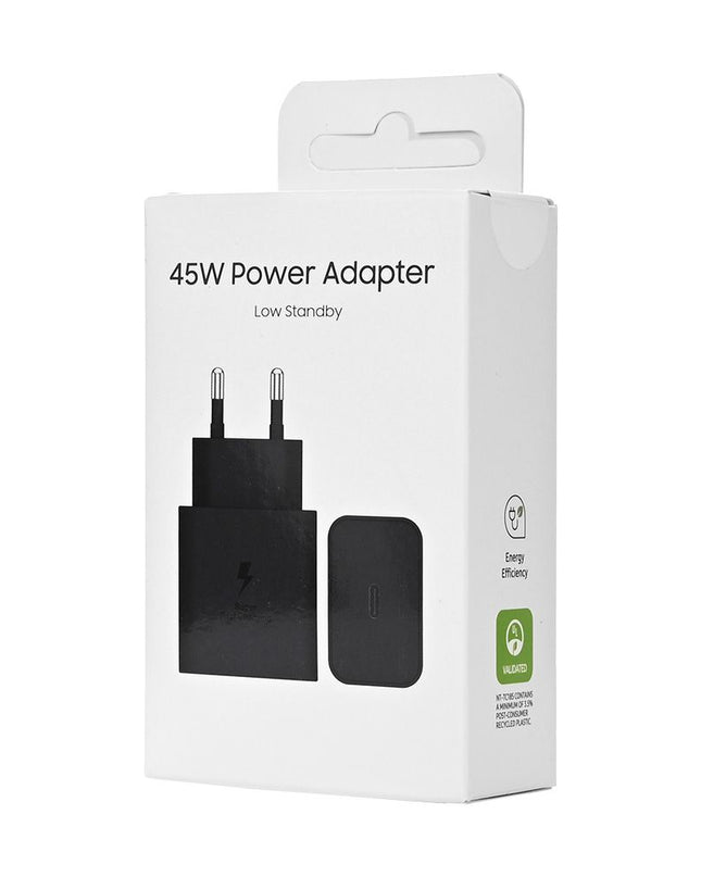 Kucni punjac PD Fast charger 45W redizajn za Samsung CE crni