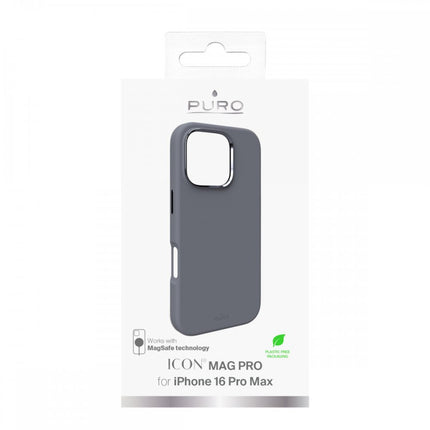Maska za iPhone 16 Pro Max 6.9 tamno siva Puro ICON MAG PRO