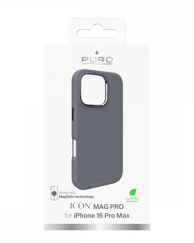 Maska za iPhone 16 Pro Max 6.9 tamno siva Puro ICON MAG PRO