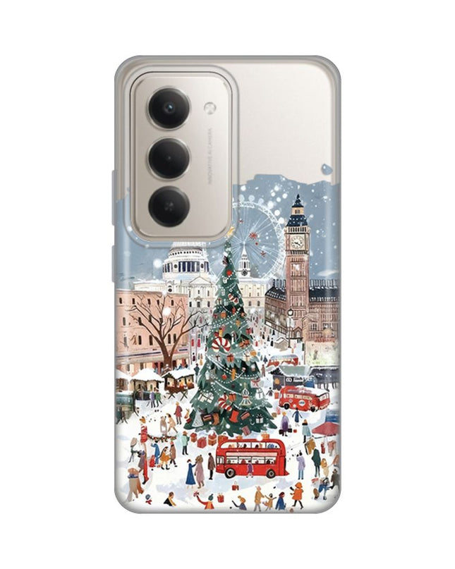 Maska za Xiaomi Redmi 15 4G Christmas Town Silikonska Print Skin