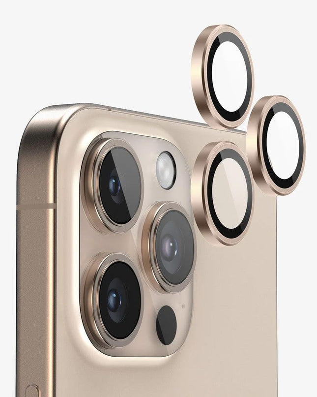 Zastita za kameru za iPhone 16 Pro 6.3/iPhone 16 Pro Max 6.9 zlatna