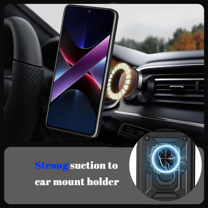 Maska za Honor X7d 4G/400 Smart 5G siva Hard Shield