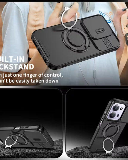 Maska za Xiaomi Redmi 15C 4G EU 173mm crna CamShield Ring stand