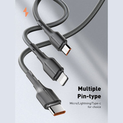 Data kabl LDNIO LS851 25W Fast micro USB sivi 1m