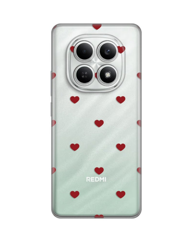 Maska za Xiaomi Redmi Note 15 5G Red Hearts Silikonska Print