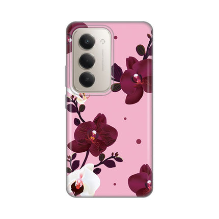 Maska za Xiaomi Redmi 15 4G Pink Orchid Silikonska Print Skin
