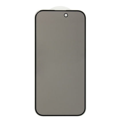Zastitno staklo Tempered Glass Privacy 2.5D full glue za iPhone 15 Pro 6.1 crni
