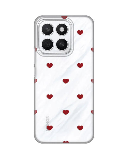 Maska za Honor X8c Red Hearts Silikonska Print