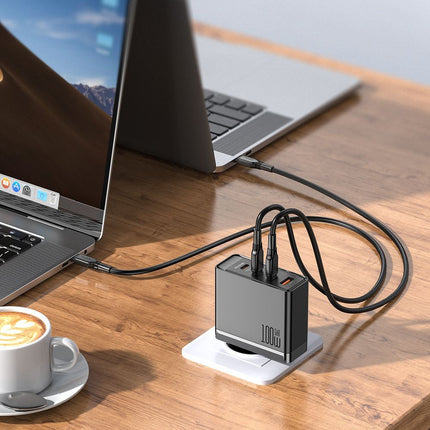MCDODO CH-5141 SET 100W ZIDNI Punjač USB-C x3 + USB-A + KABL 100W TIP-C, 2m