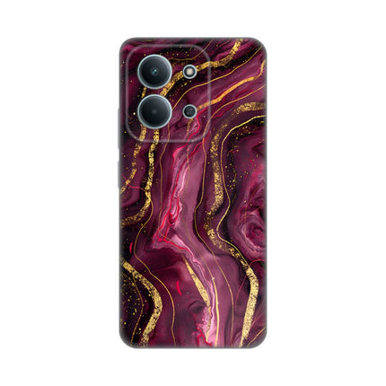 Maska za Xiaomi Redmi 15C 4G Burgundy Silikonska Print