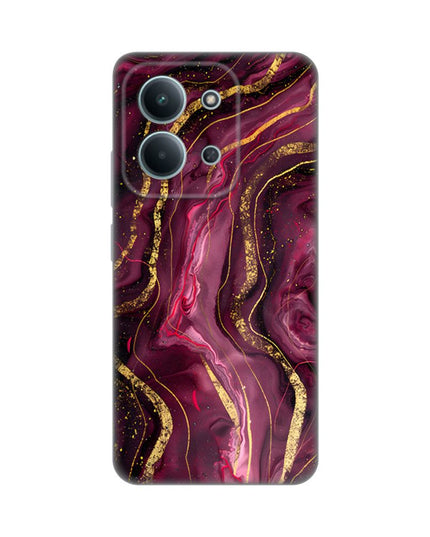 Maska za Xiaomi Redmi 15C 4G Burgundy Silikonska Print