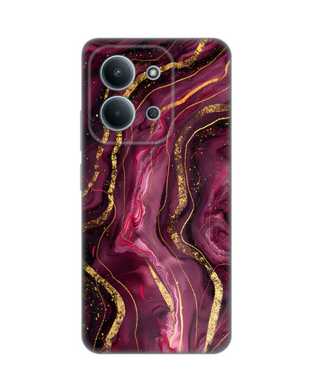Maska za Xiaomi Redmi 15C 4G Burgundy Silikonska Print