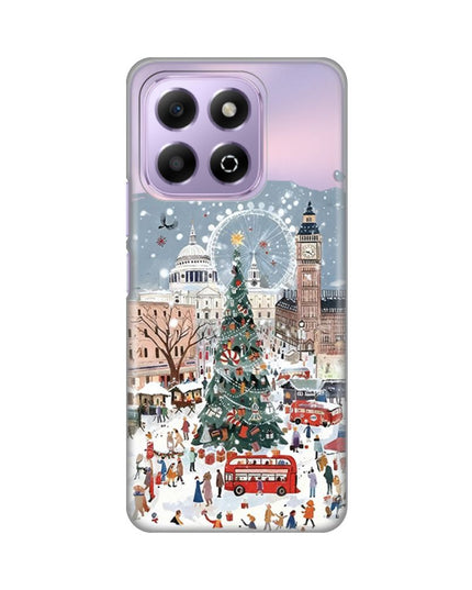 Maska za Honor X6b Chistmas Town Silikonska Print Skin
