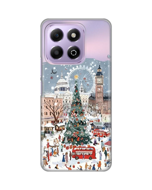 Maska za Honor X6b Chistmas Town Silikonska Print Skin