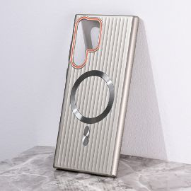 Torbica Magsafe Stripe za Samsung S908B Galaxy S22 Ultra siva