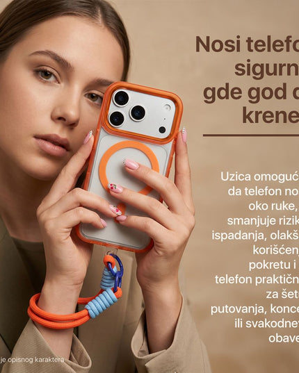 Maska za Samsung S941B Galaxy S26 narandzasta Magsafe Loop