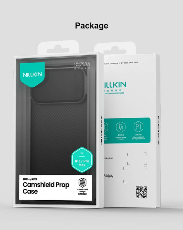 Maska za iPhone 17 Pro Max 6.9 crna (transparent kamera) Nillkin CamShield Prop