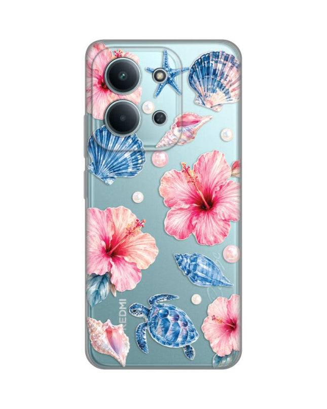 Maska za Xiaomi Redmi 15C 4G Hibiscus Sea Silikonska Print Skin