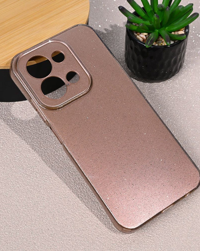 Maska za Xiaomi Redmi 15C 4G 173mm roze zlatna Sparkle Dust