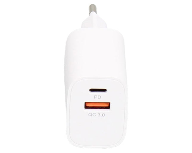E-GREEN Superbrzi strujni punjač sa USB3.0 i USB 3.1 tipC ulazom 5V/3A 20W crna
