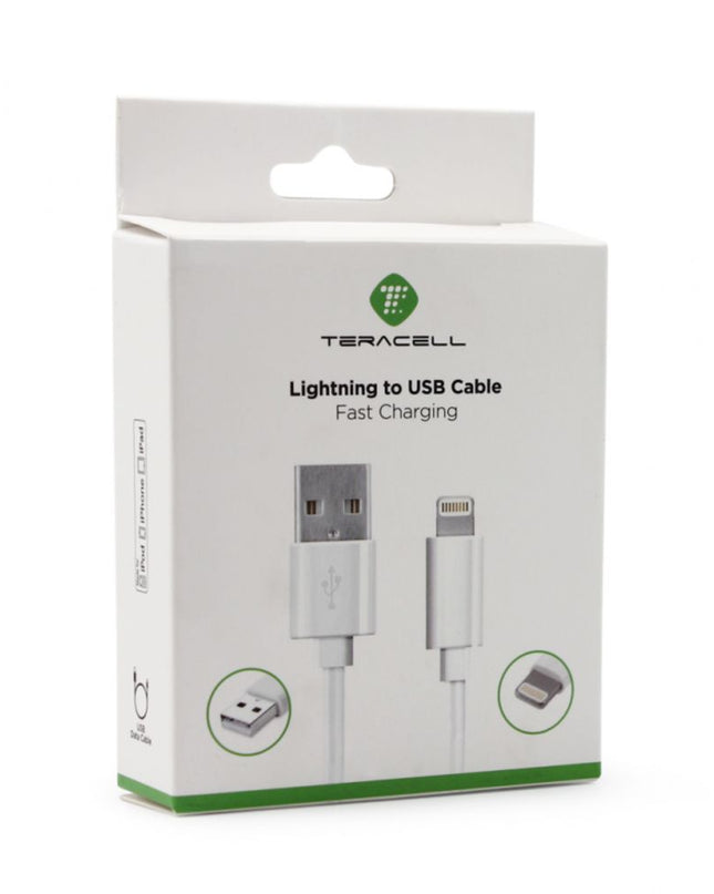 Data kabl Teracell Plus 2.4A za iPhone lightning crni 2m