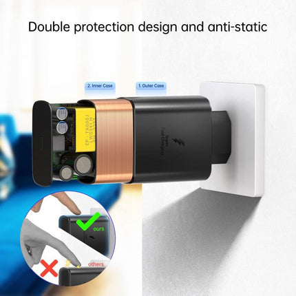 Kucni punjac PD Fast charger 45W redizajn za Samsung CE crni