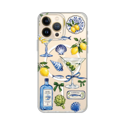 Maska za iPhone 13 Pro Max 6.7 Mediterranean Martini Print Magsafe