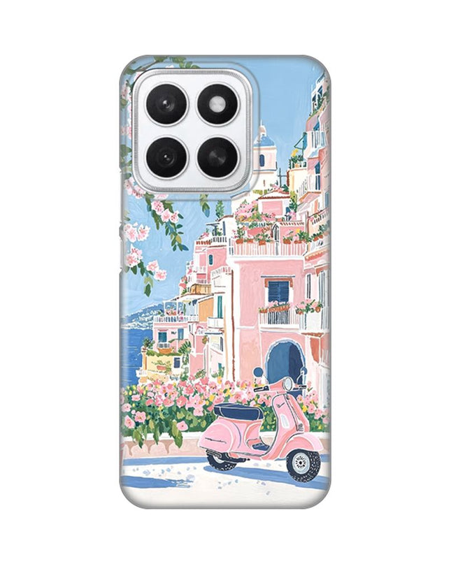 Maska za Honor X8c Pink Italy Silikonska Print